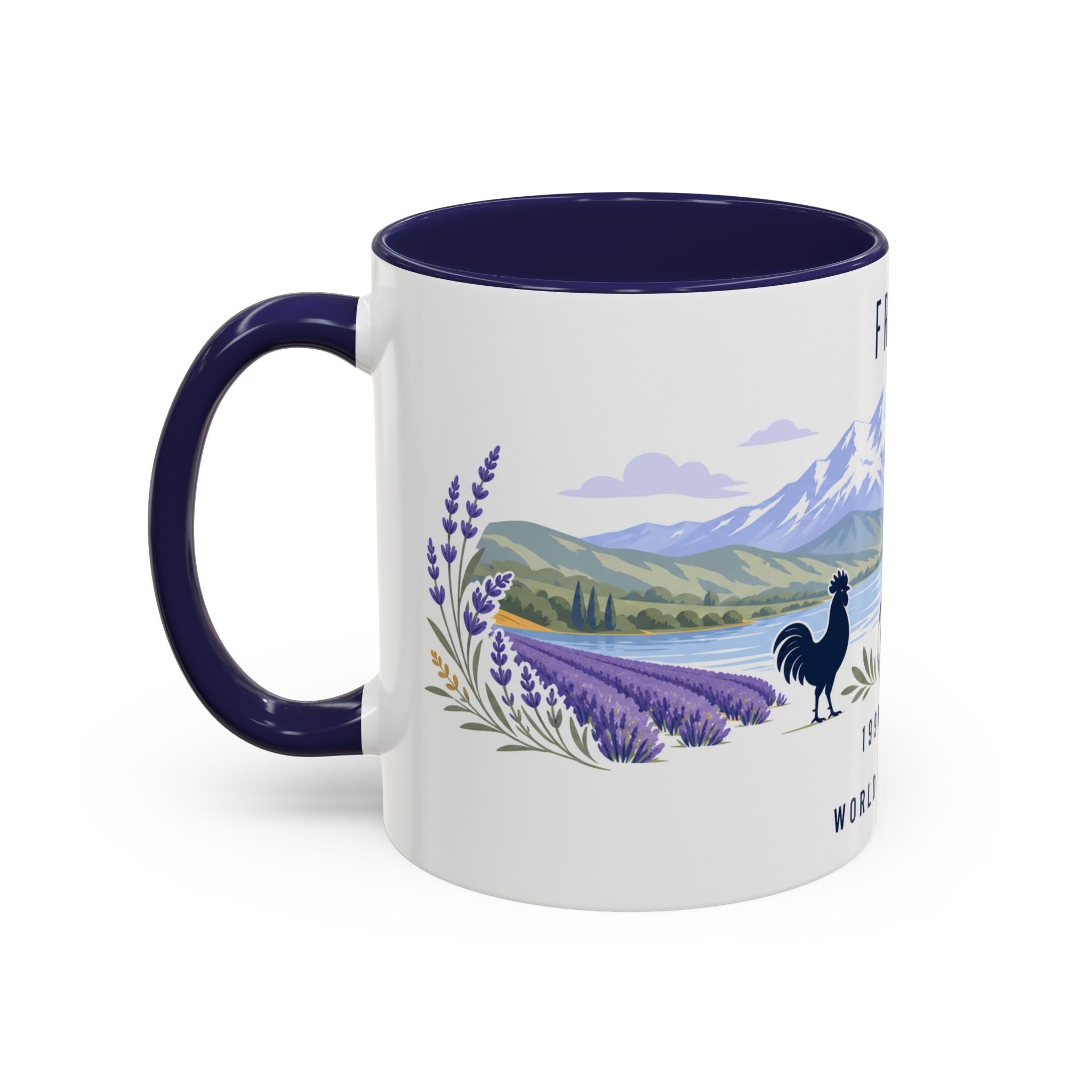 France World Champions Mug | Two Time Soccer Champion Gift | French Football Fan Cup | 1998 2018 | 11oz 15oz Accent Mug