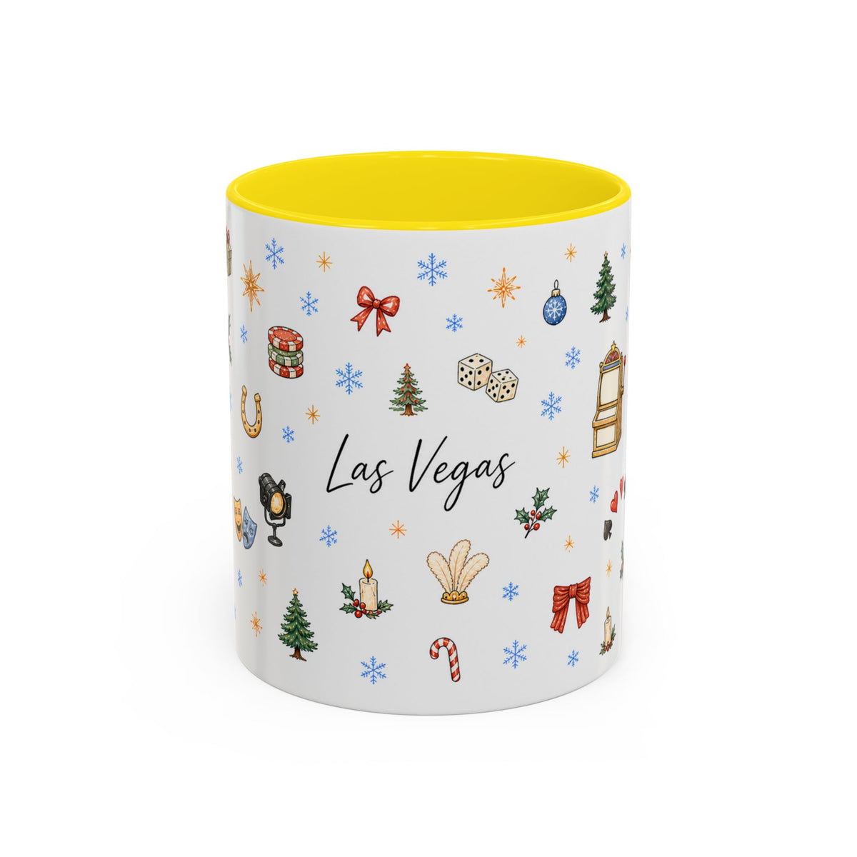 Las Vegas Christmas Mug | Watercolor City Souvenir, Travel Memories (11oz, 15oz)