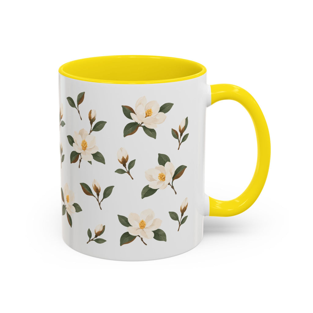 Mississippi Magnolia Mug, State Flower Floral Coffee Cup, 11oz Botanical Gift