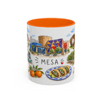 Mesa Illustrated Travel Mug | City Souvenir Accent Coffee Mug | 11oz 15oz Ceramic Cup