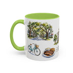 Raleigh Illustrated Travel Mug | City Souvenir Accent Coffee Mug | 11oz 15oz Ceramic Cup