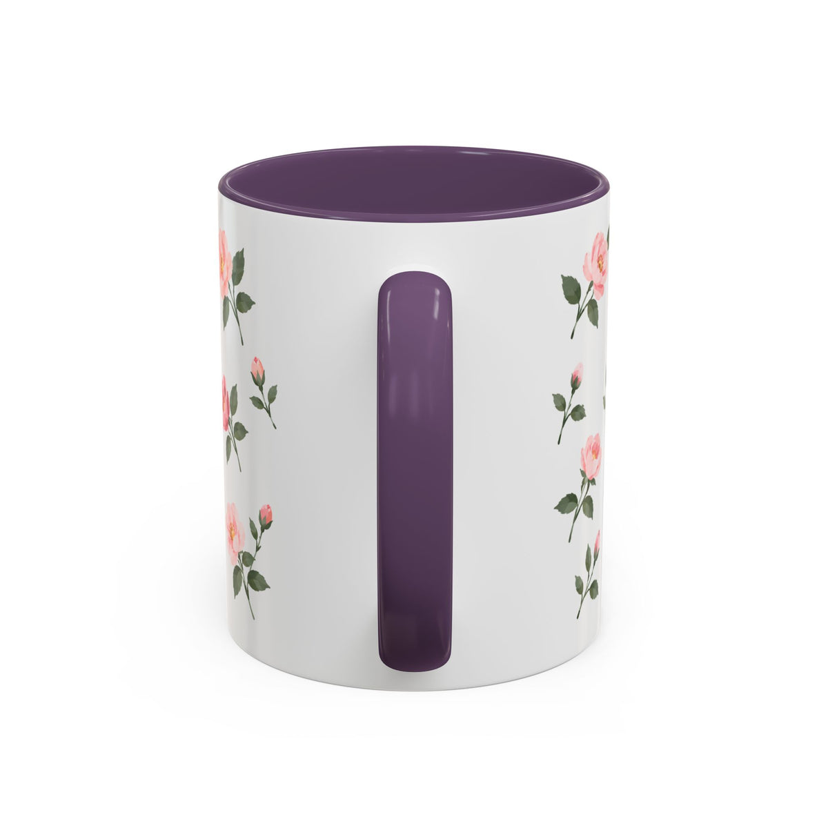 New York Rose Mug, State Flower Floral Coffee Cup, 11oz Botanical Gift