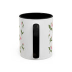 Minnesota Pink and White Lady Slipper Mug, State Flower Floral Coffee Cup, 11oz Botanical Gift