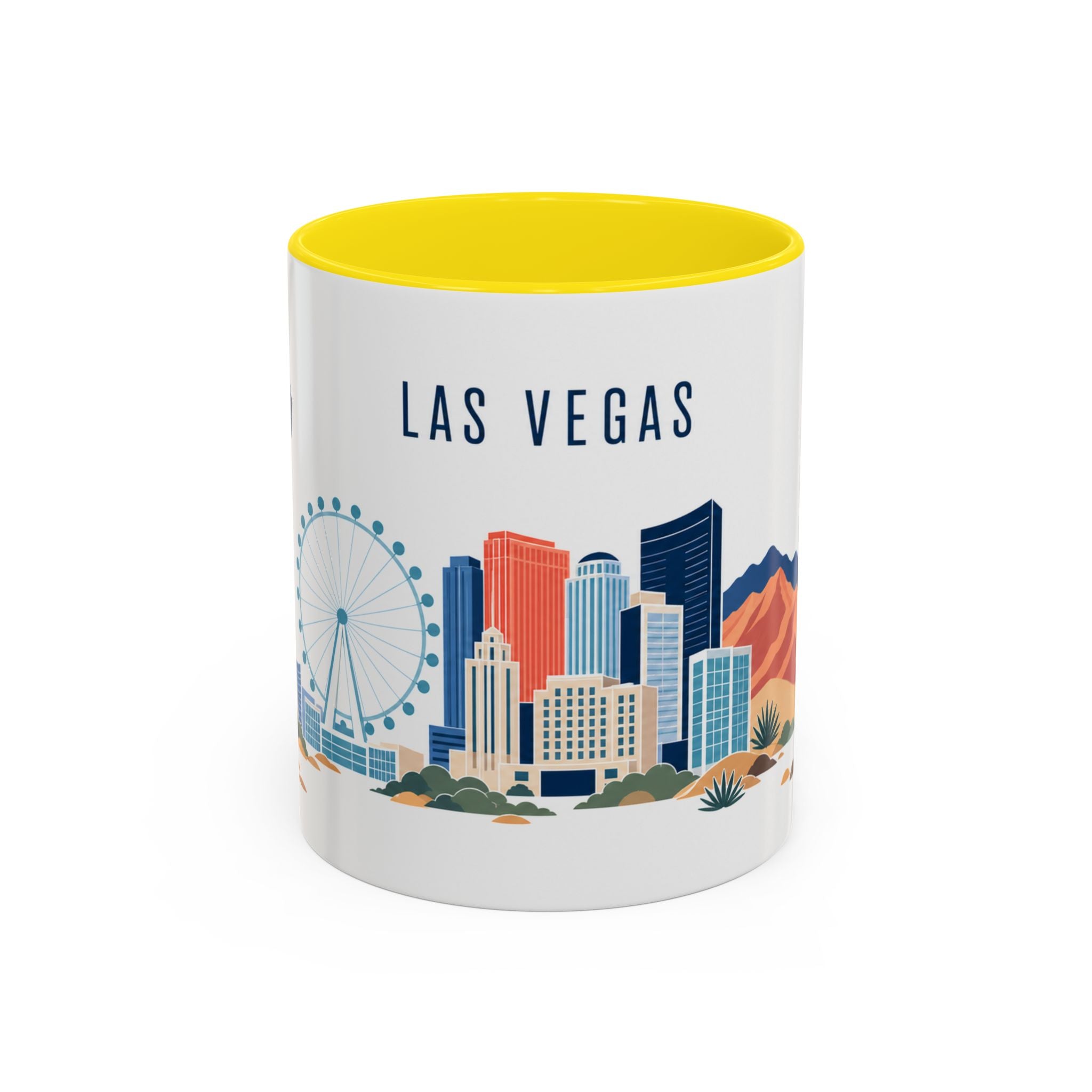 Las Vegas Coffee Mug | United States Travel Souvenir | Porcelain Decal City Gift | 11oz 15oz Accent Mug