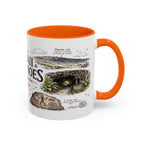 Hawaii Volcanoes National Park Coffee Mug | Hawaii Big Island Lava Volcano Gift | Accent Color Ceramic 11oz 15oz