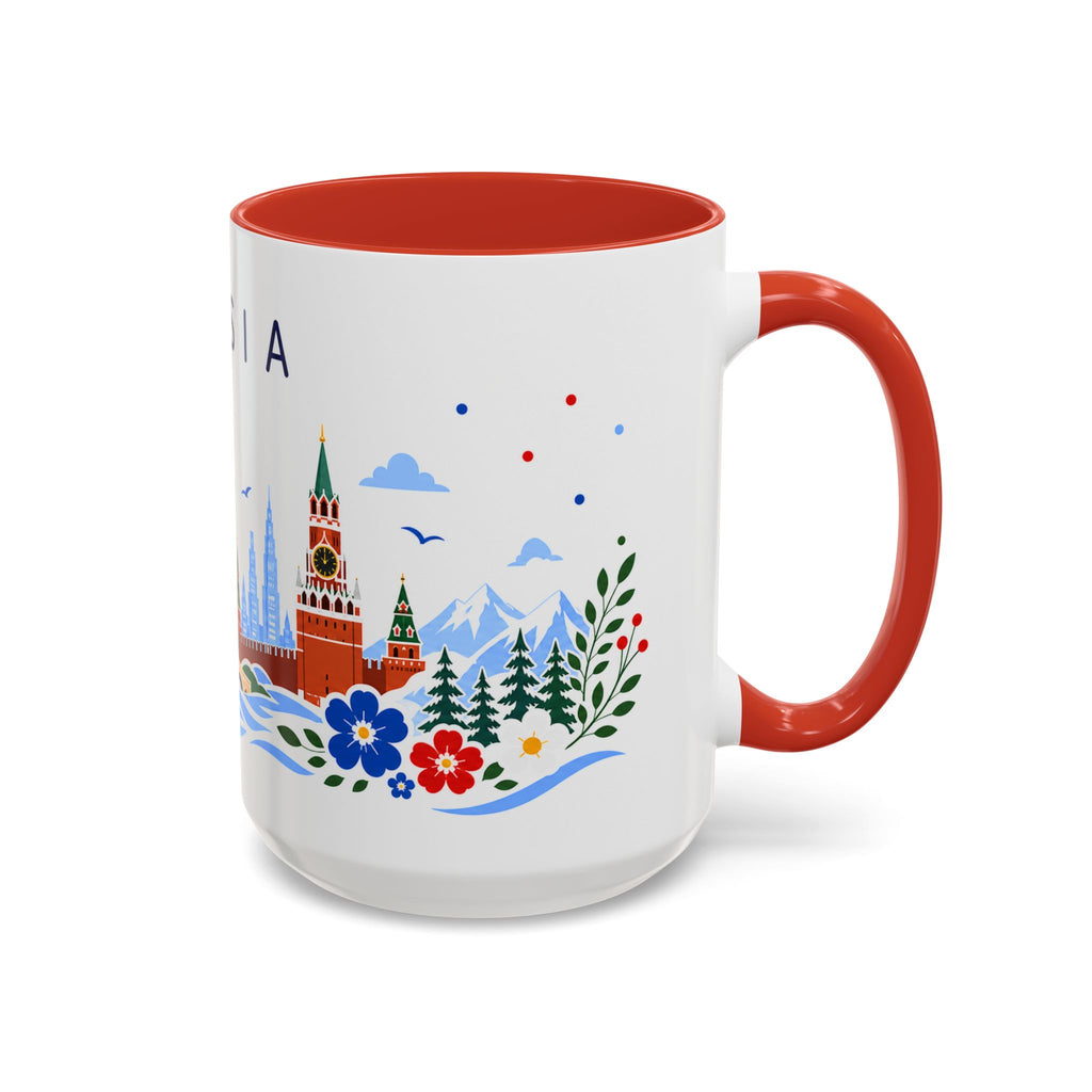 Russia Coffee Mug | Travel Souvenir Accent Mug | Place Gift Ceramic Cup 11oz 15oz