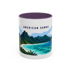 National Park of American Samoa Coffee Mug | Solid Color Block Park Souvenir | 11oz 15oz Accent Mug