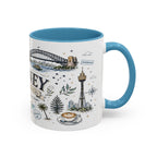 Sydney Coffee Mug | Australia Souvenir Travel Gift | Accent Color Ceramic 11oz 15oz