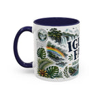 Iguazu Falls Coffee Mug | Travel Destination Souvenir Gift | Accent Color Ceramic 11oz 15oz