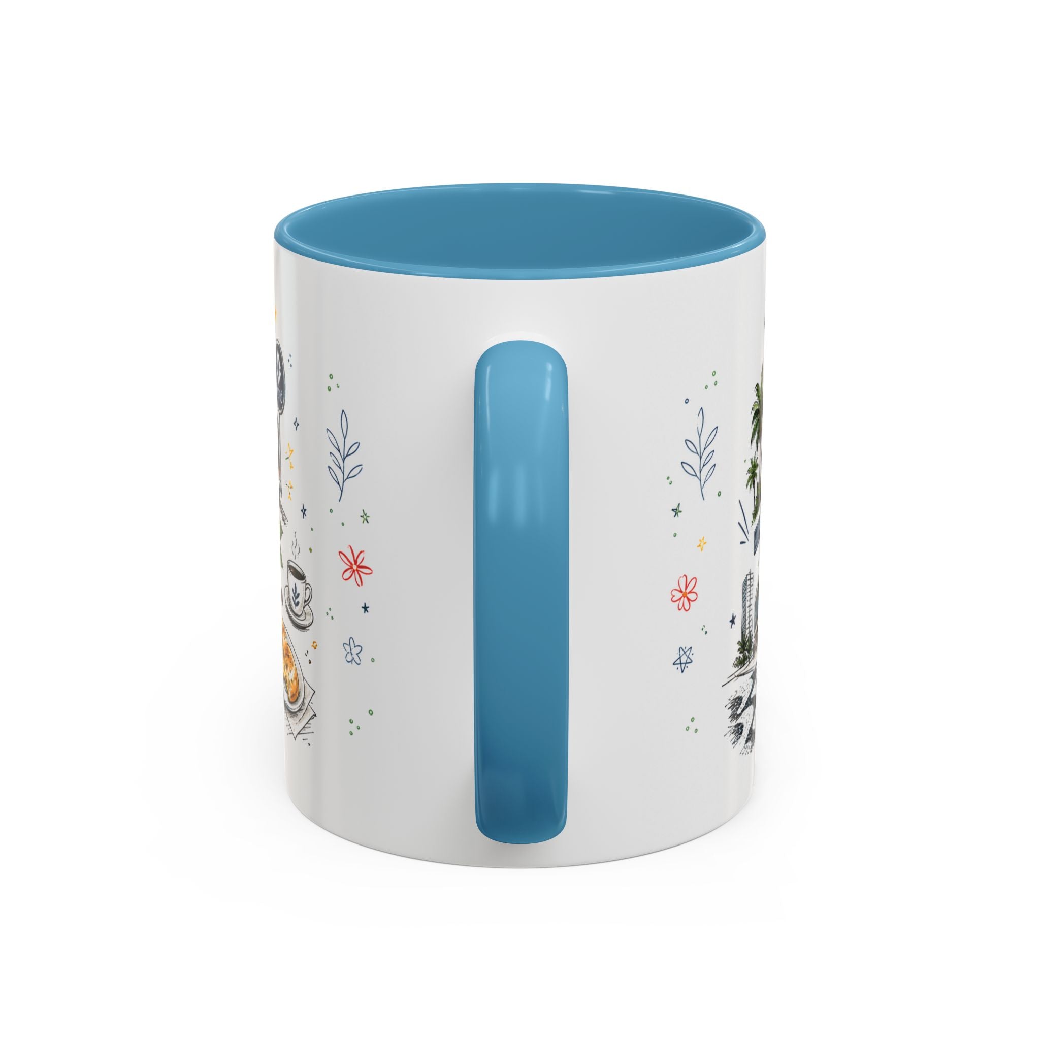 Sao Paulo Coffee Mug | Brazil Souvenir Travel Gift | Accent Color Ceramic 11oz 15oz