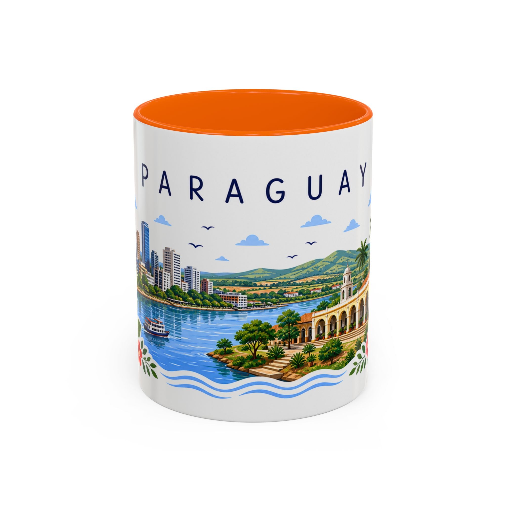 Paraguay Coffee Mug | Travel Souvenir Accent Mug | Place Gift Ceramic Cup 11oz 15oz