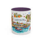 Antalya Travel Mug | European City Souvenir Accent Coffee Mug | 11oz 15oz Ceramic Cup