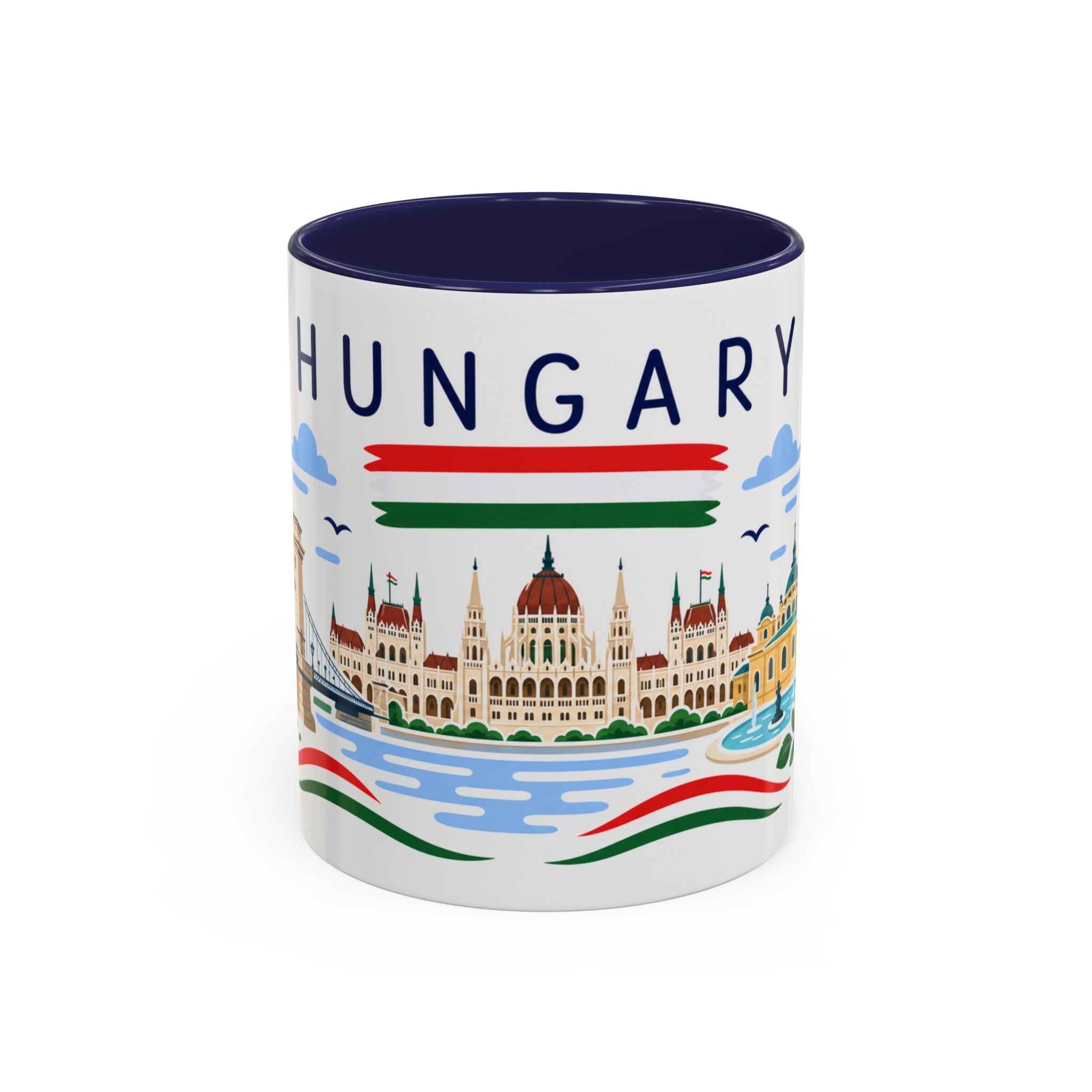 Hungary Coffee Mug | Travel Souvenir Accent Mug | Country Gift Ceramic Cup 11oz 15oz