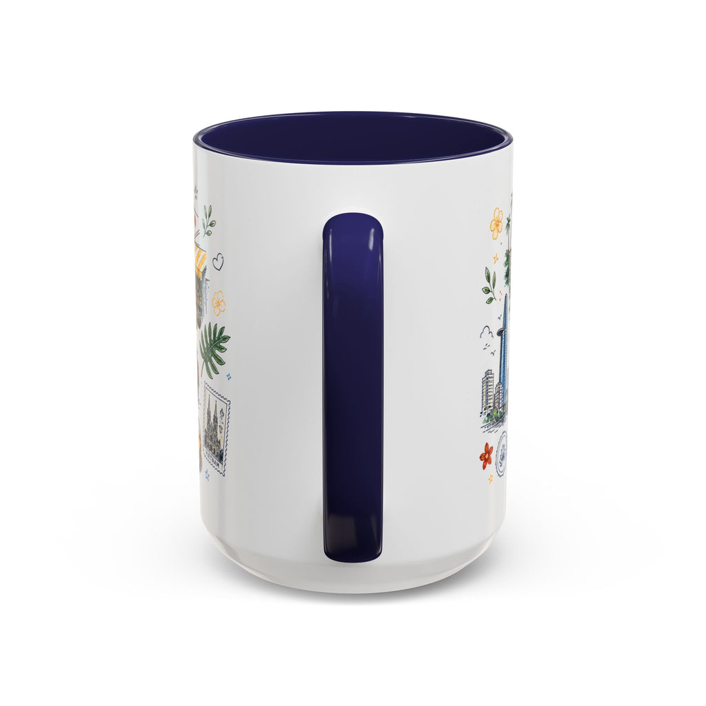 Ho Chi Minh City Coffee Mug | Vietnam Souvenir Travel Gift | Accent Color Ceramic 11oz 15oz