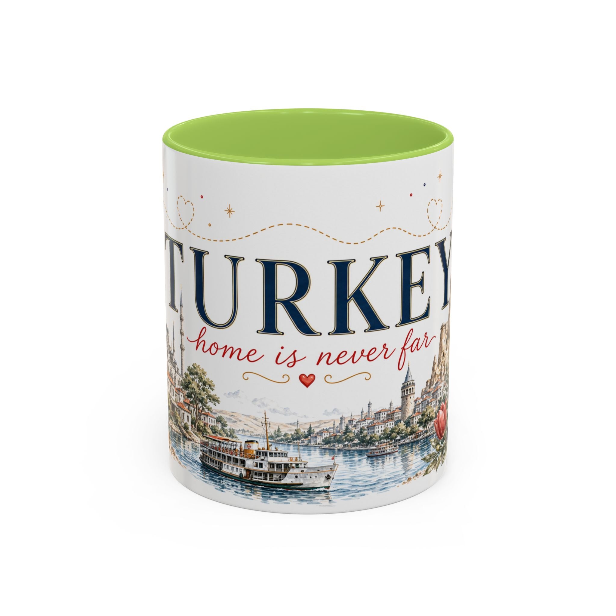 Turkey Home Country Mug | Moving Away Gift | Long Distance Friendship | 11 oz 15 oz Accent Mug