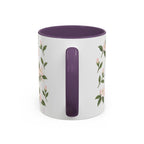 West Virginia Rhododendron Mug, State Flower Floral Coffee Cup, 11oz Botanical Gift