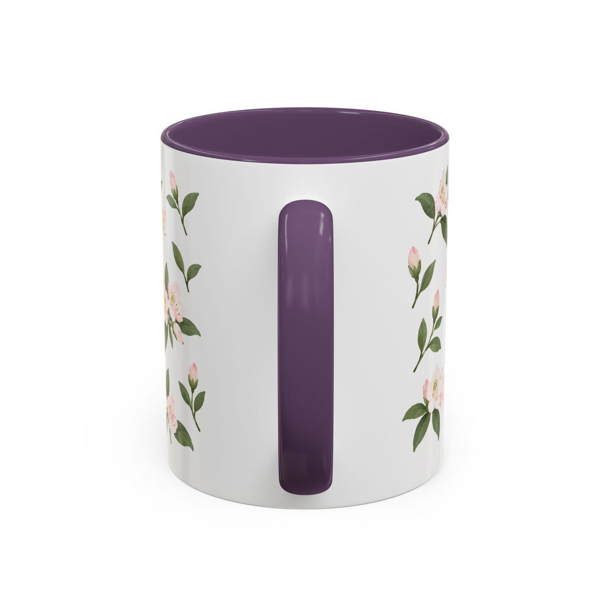 West Virginia Rhododendron Mug, State Flower Floral Coffee Cup, 11oz Botanical Gift