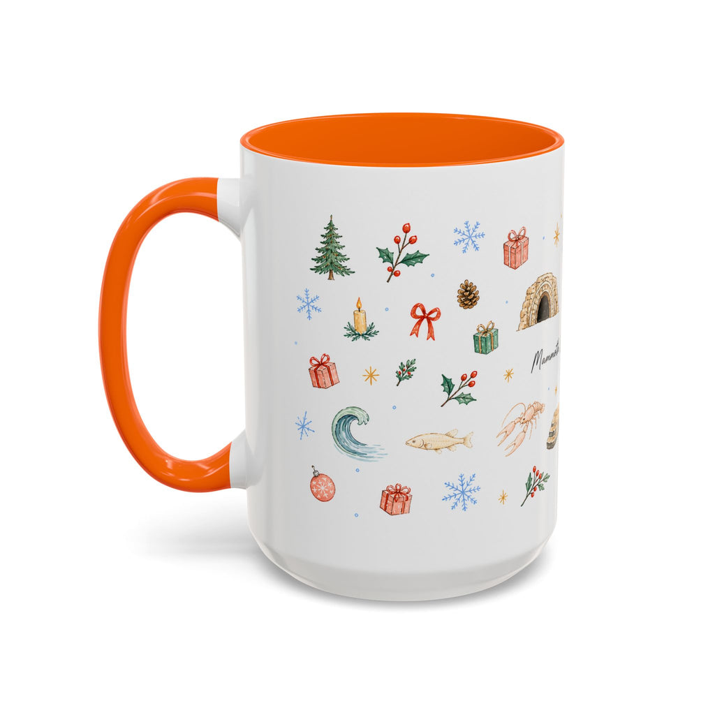 Mammoth Cave National Park Christmas Mug | Watercolor Travel Souvenir | Holiday Gift | Accent Ceramic Coffee Cup 11oz 15oz