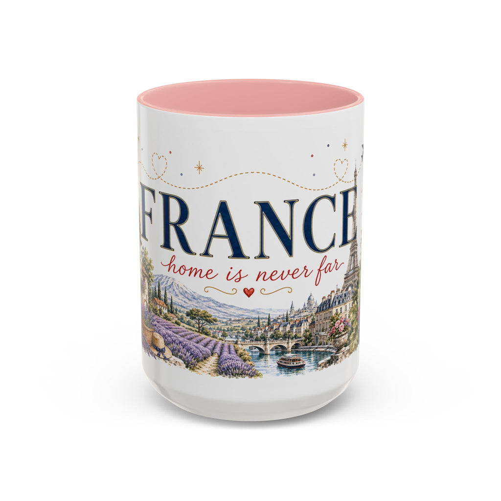 France Home Country Mug | Moving Away Gift | Long Distance Friendship | 11 oz 15 oz Accent Mug