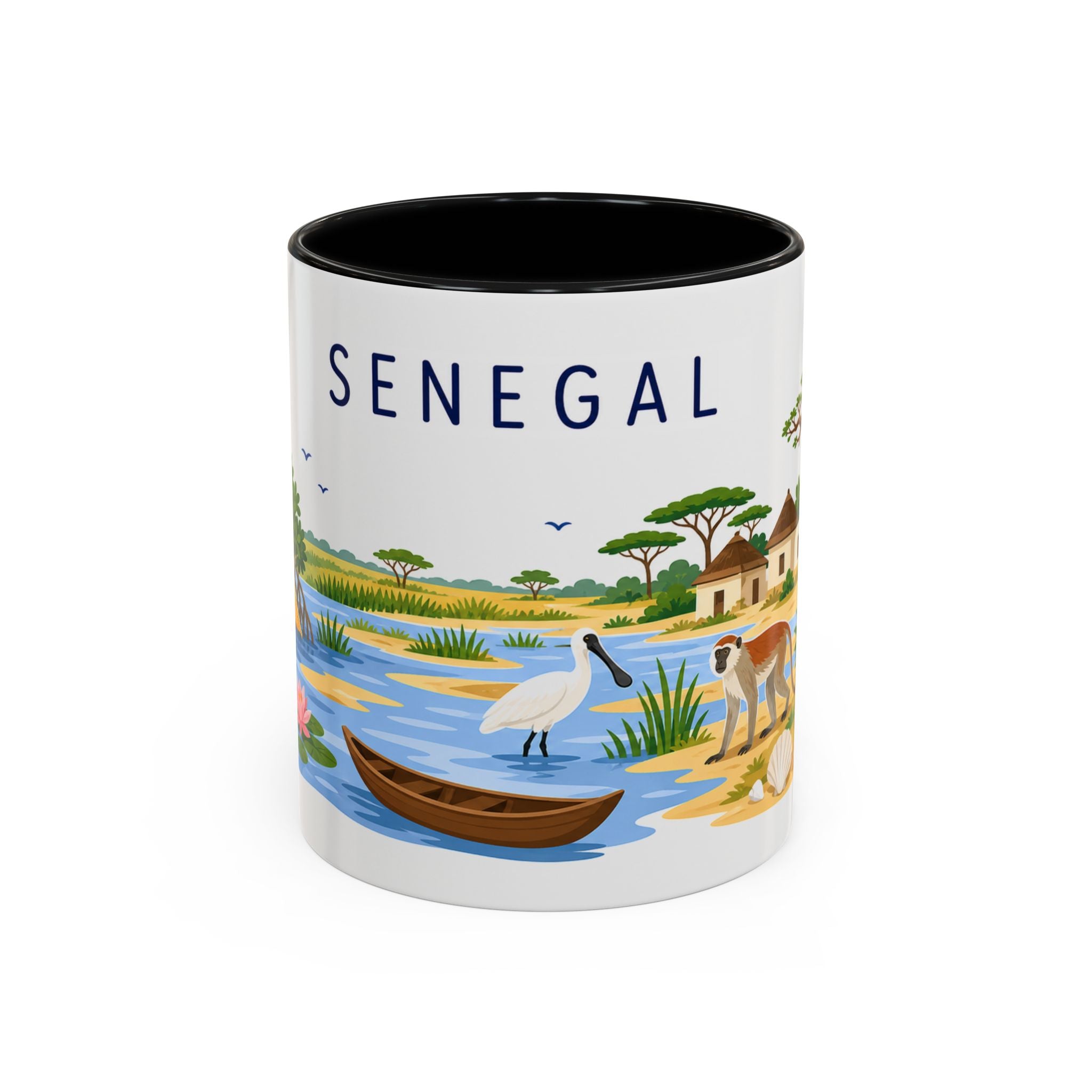 Senegal Soccer Coffee Mug | World Cup Fan Gift | Accent Color Ceramic 11oz 15oz Match Day Cup