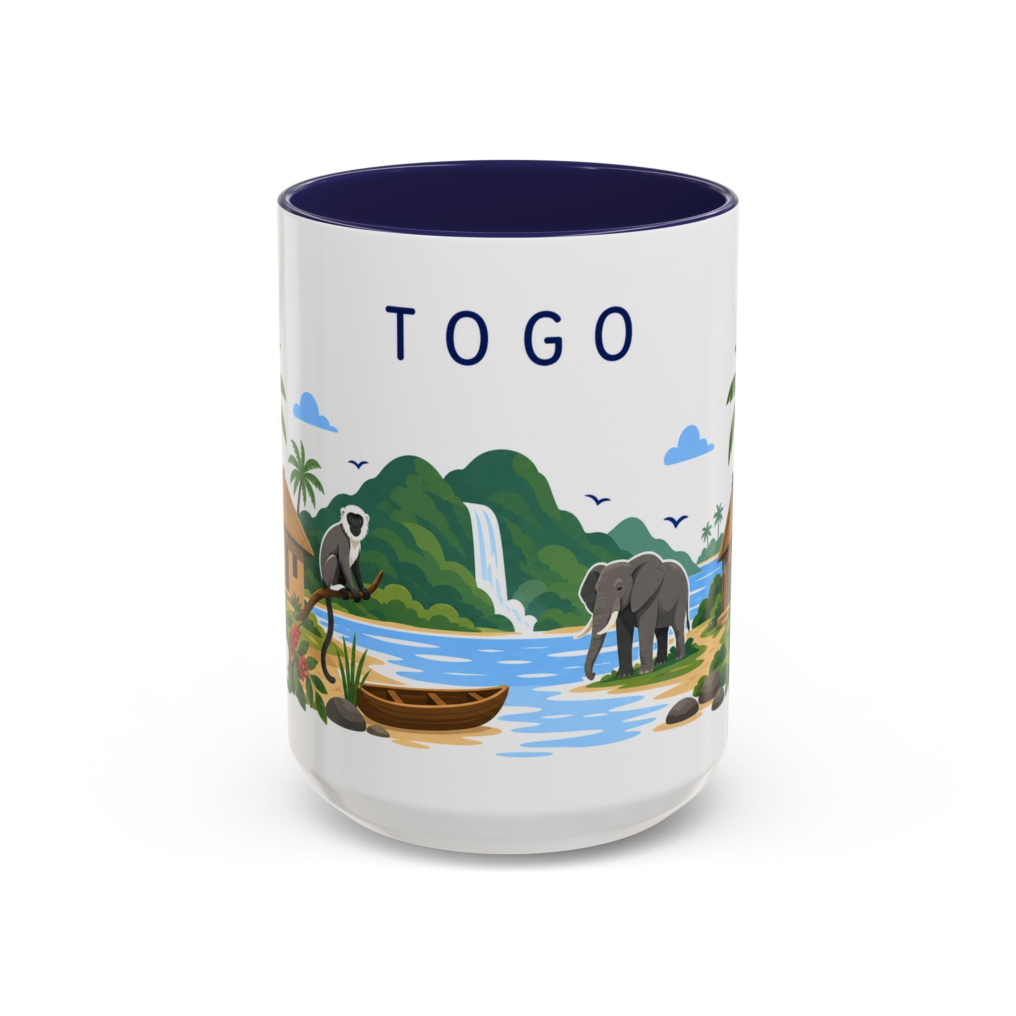Togo Coffee Mug | Travel Souvenir Accent Mug | Country Gift Ceramic Cup 11oz 15oz