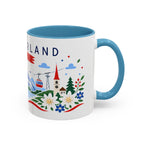 Switzerland Coffee Mug | Travel Souvenir Accent Mug | Country Gift Ceramic Cup 11oz 15oz