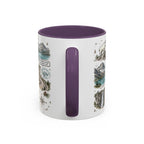 Glacier Coffee Mug | National Park Hiking Montana Gift | Accent Color Ceramic 11oz 15oz