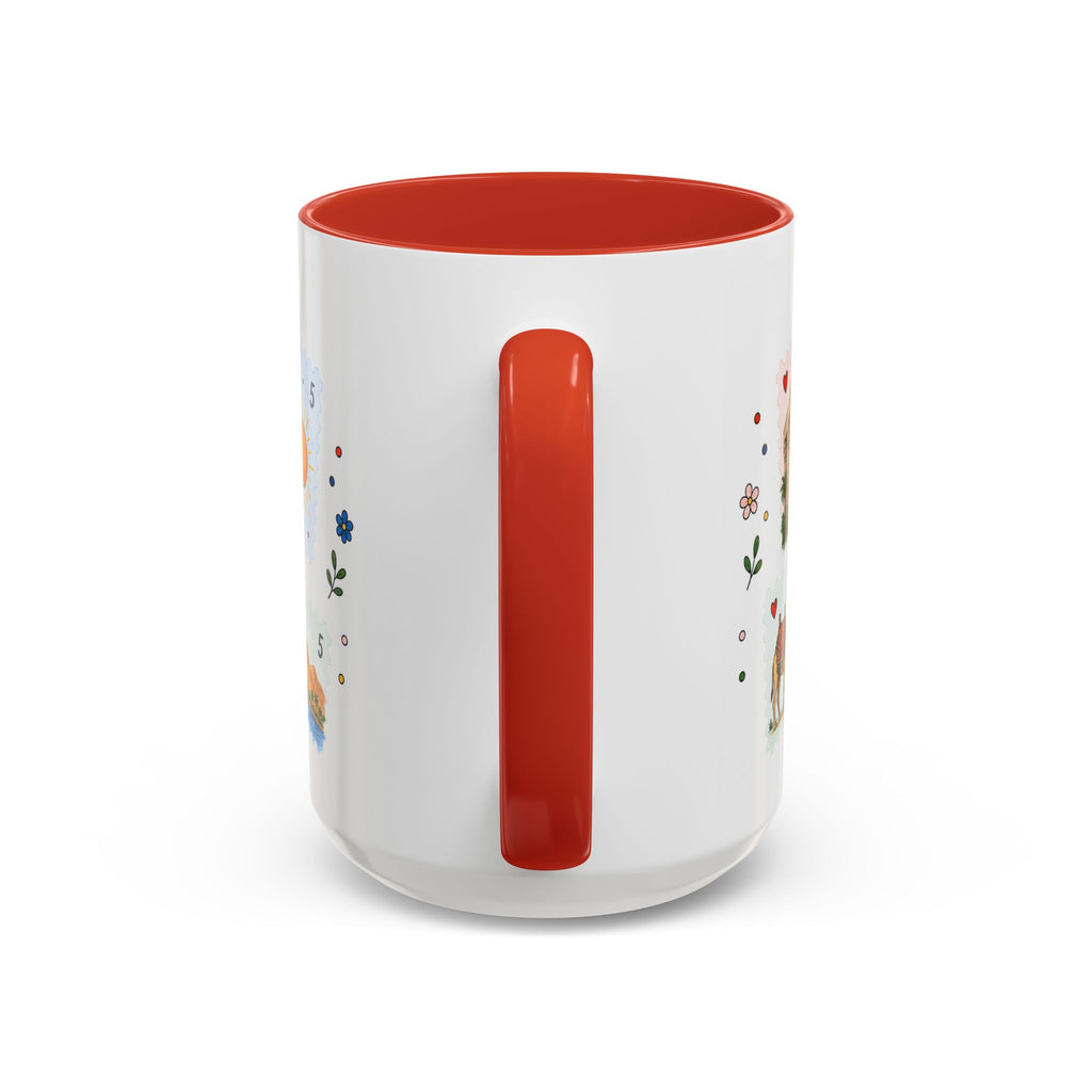 Luxor Coffee Mug | Postage Stamp Collage Mug | Travel Souvenir Accent Cup 11oz 15oz