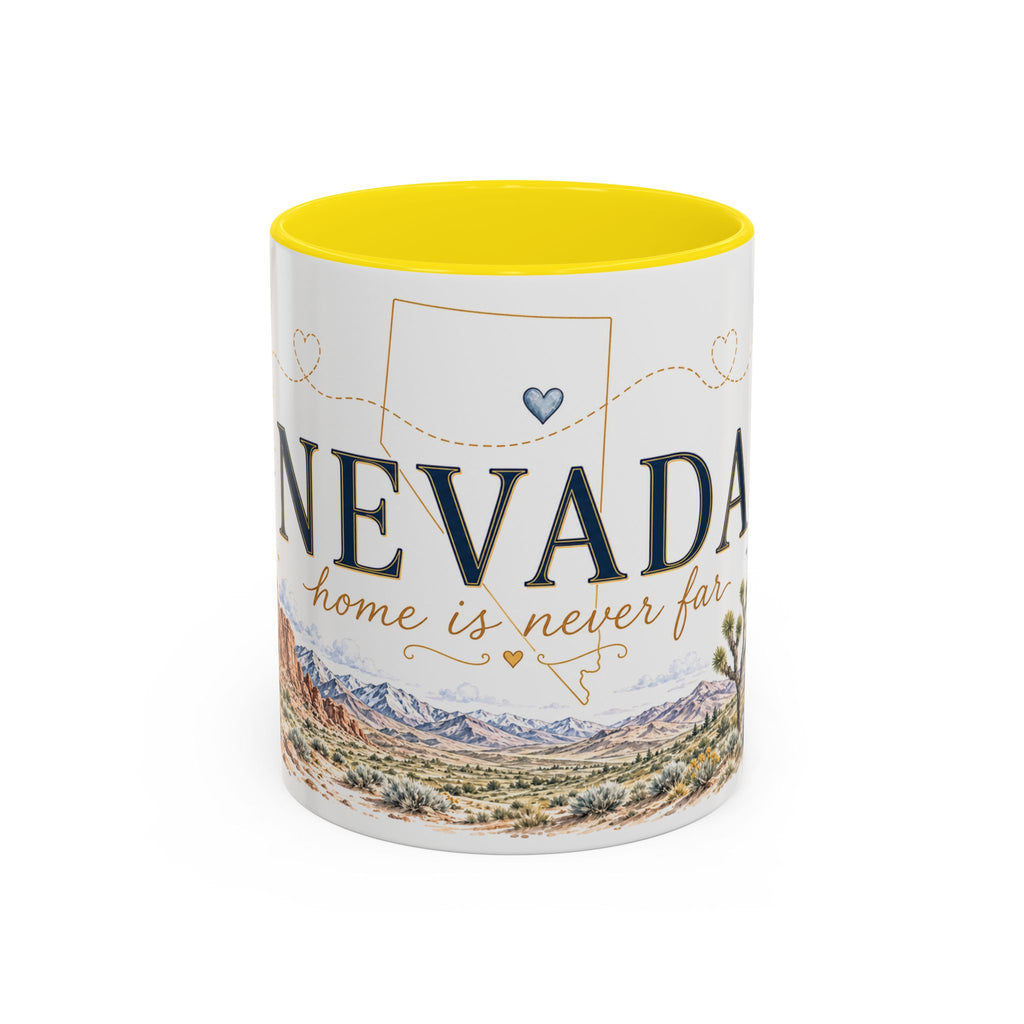 Nevada Home State Mug | Moving Away, Long Distance Friendship Gift | 11oz 15oz Accent Mug