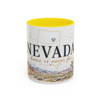 Nevada Home State Mug | Moving Away, Long Distance Friendship Gift | 11oz 15oz Accent Mug