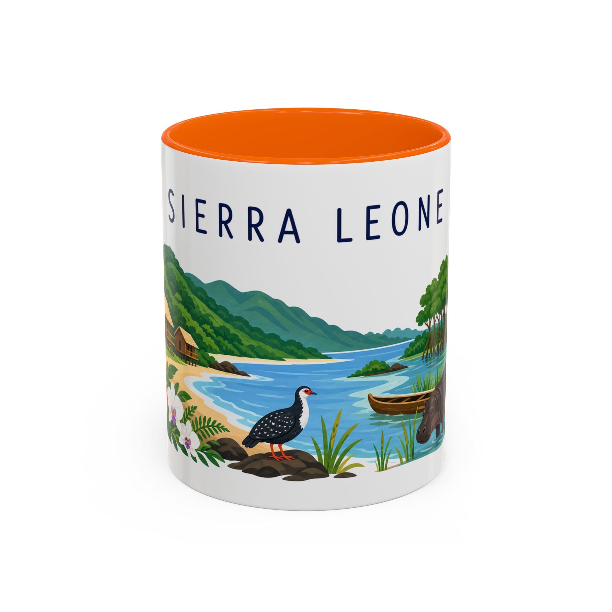 Sierra Leone Coffee Mug | Travel Souvenir Accent Mug | Country Gift Ceramic Cup 11oz 15oz