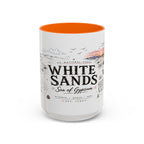 White Sands National Park Coffee Mug | New Mexico Desert Sand Dunes Gift | Accent Color Ceramic 11oz 15oz