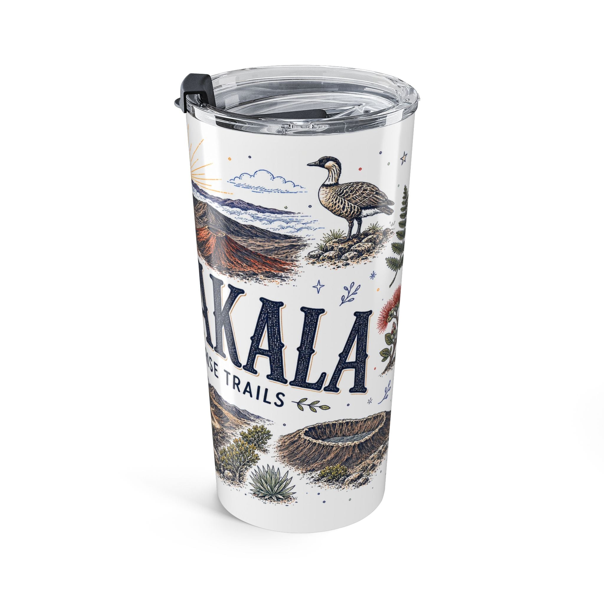 Haleakala National Park 20oz Tumbler | Hawaii Maui Sunrise Crater Gift | Insulated Stainless Steel Travel Cup