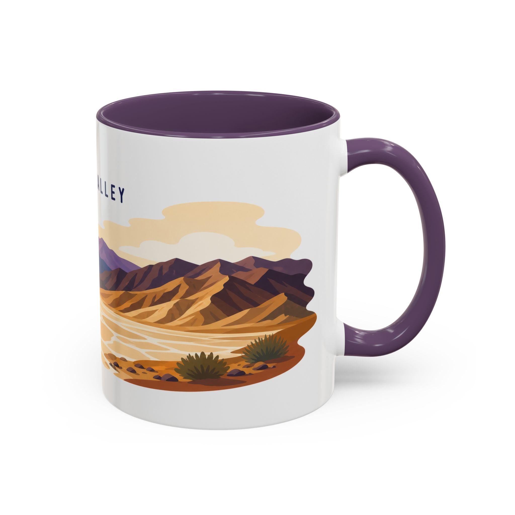 Death Valley National Park Coffee Mug | Solid Color Block Park Souvenir | 11oz 15oz Accent Mug