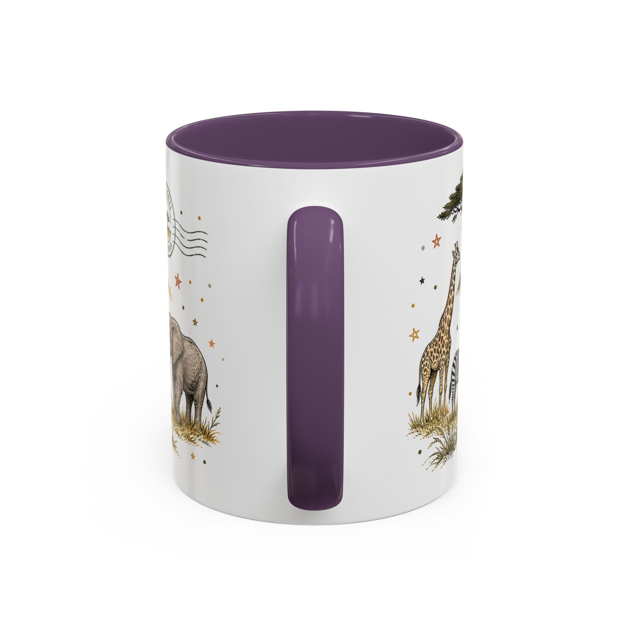 Serengeti Coffee Mug | Travel Destination Souvenir Gift | Accent Color Ceramic 11oz 15oz