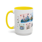 Shanghai Coffee Mug | Postage Stamp Collage Mug | Travel Souvenir Accent Cup 11oz 15oz