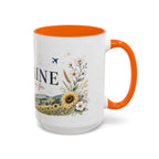 Ukraine Home Country Mug | Moving Away Gift | Long Distance Friendship | 11 oz 15 oz Accent Mug