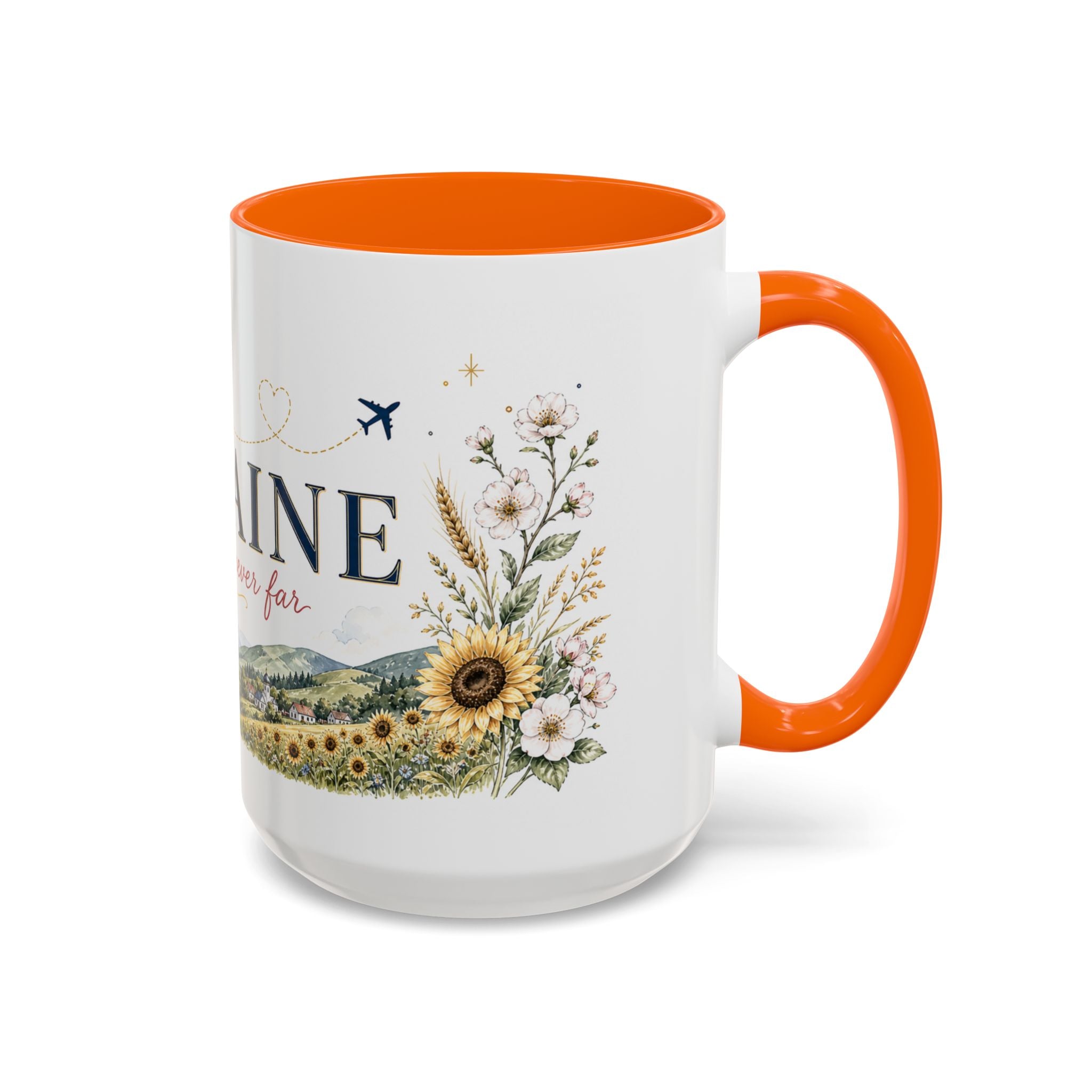 Ukraine Home Country Mug | Moving Away Gift | Long Distance Friendship | 11 oz 15 oz Accent Mug