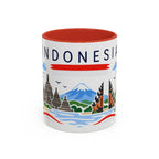 Indonesia Coffee Mug | Travel Souvenir Accent Mug | Country Gift Ceramic Cup 11oz 15oz
