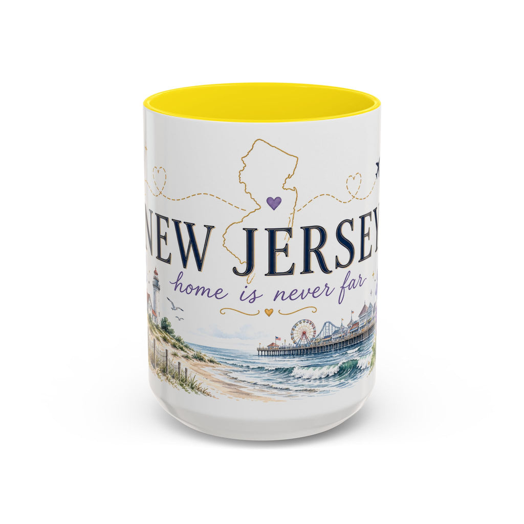 New Jersey Home State Mug | Moving Away Gift | Long Distance Friendship Coffee Cup | 11oz 15oz Accent Mug