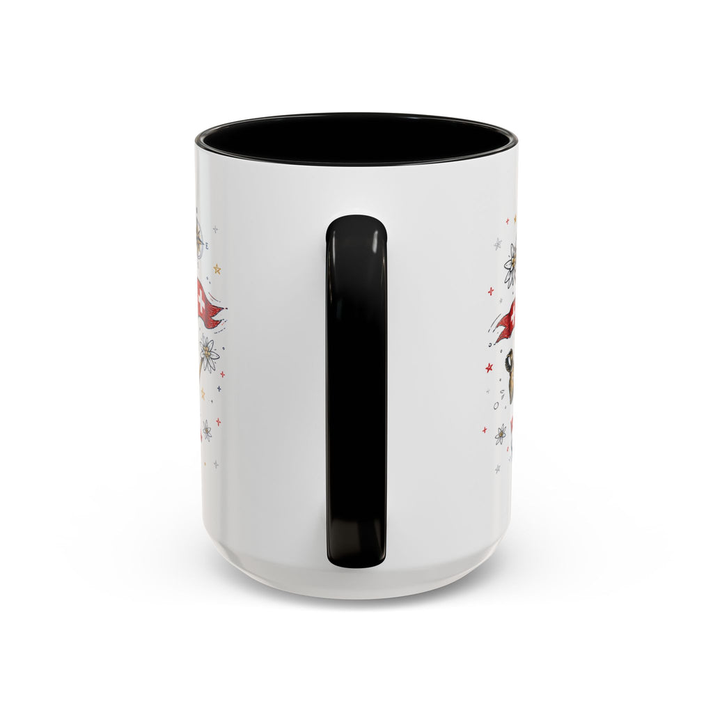 Switzerland Coffee Mug | World Cup Soccer Fan Gift | Accent Color Ceramic 11oz 15oz