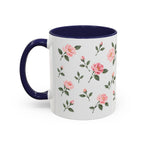 New York Rose Mug, State Flower Floral Coffee Cup, 11oz Botanical Gift