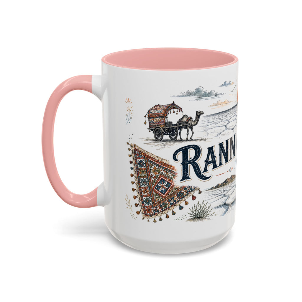 Rann of Kutch Mug, India Travel Souvenir, Bucket List Gift, Accent Ceramic Coffee Mug 11oz 15oz