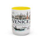 Venice Coffee Mug | Italy Souvenir Travel Gift | Accent Color Ceramic 11oz 15oz