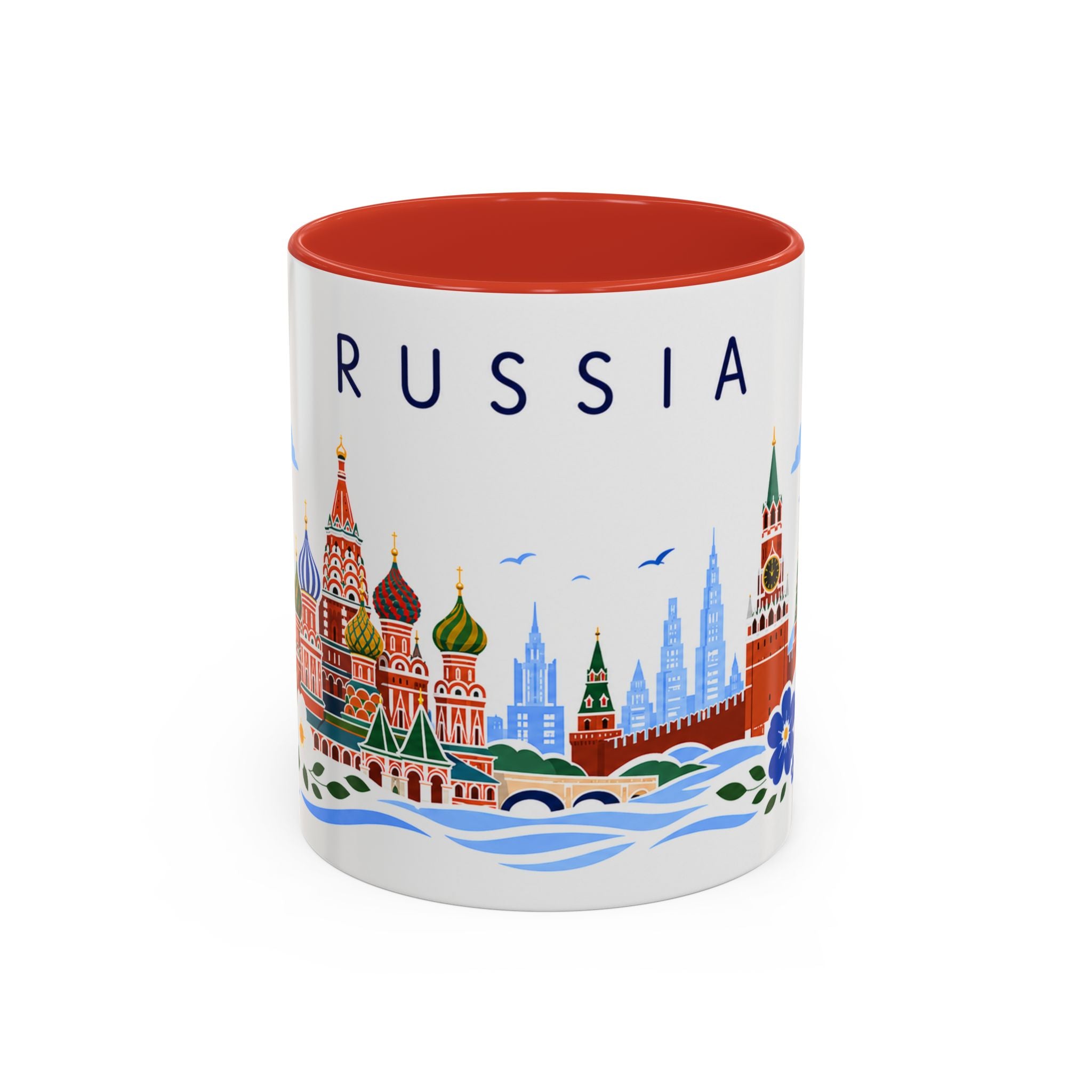 Russia Coffee Mug | Travel Souvenir Accent Mug | Place Gift Ceramic Cup 11oz 15oz