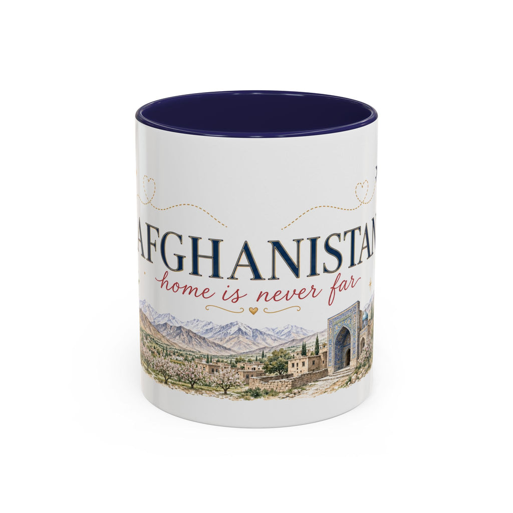 Afghanistan Home Country Mug | Moving Away Gift | Long Distance Friendship | 11 oz 15 oz Accent Mug