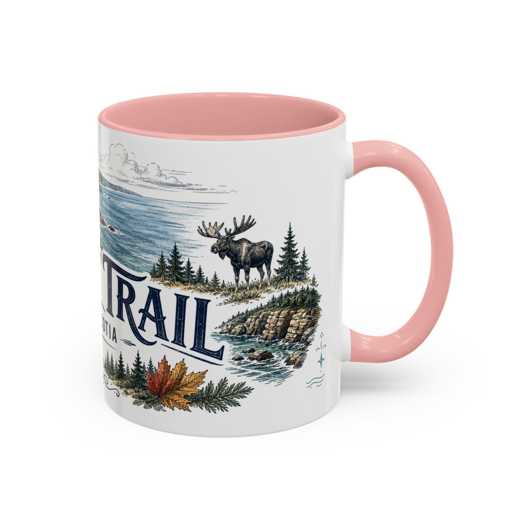 Cabot Trail Mug, Nova Scotia Travel Souvenir, Bucket List Gift, Accent Ceramic Coffee Mug 11oz 15oz