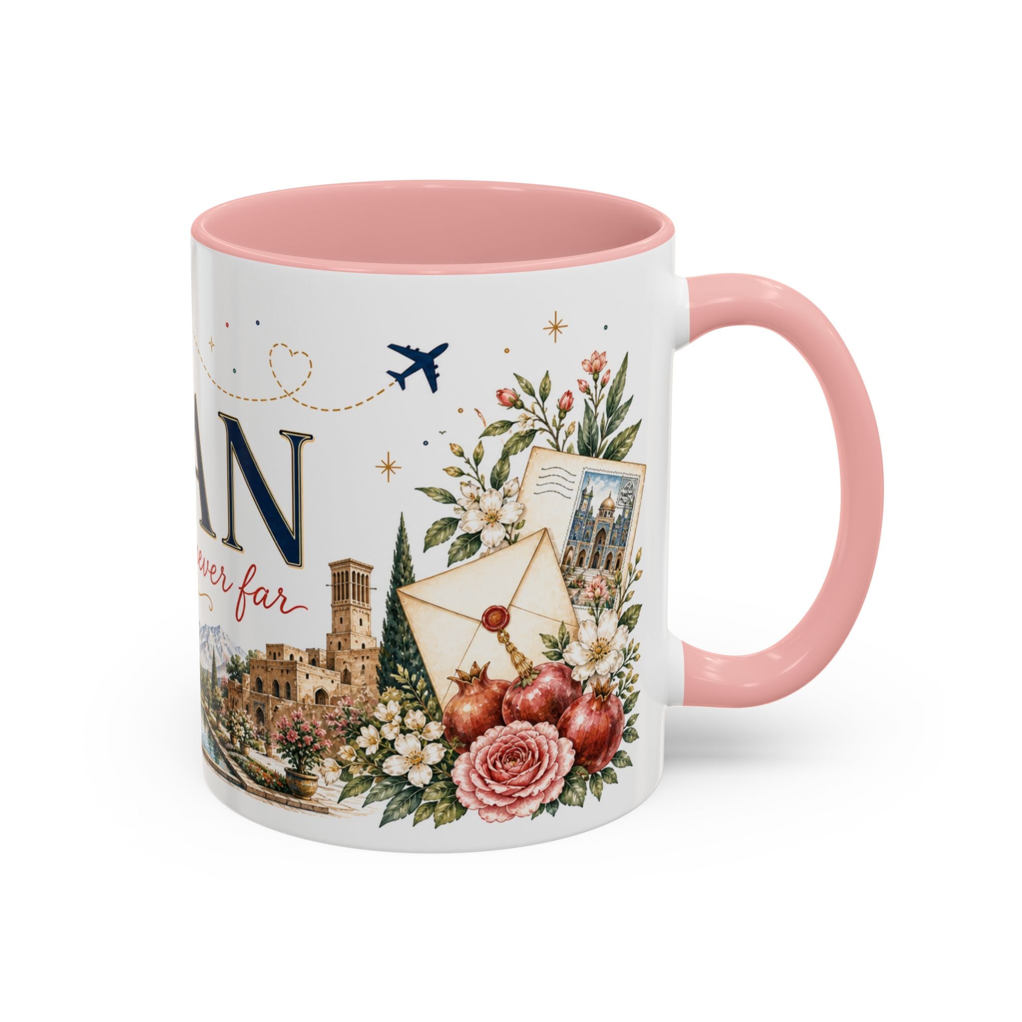Iran Home Country Mug | Moving Away Gift | Long Distance Friendship | 11 oz 15 oz Accent Mug
