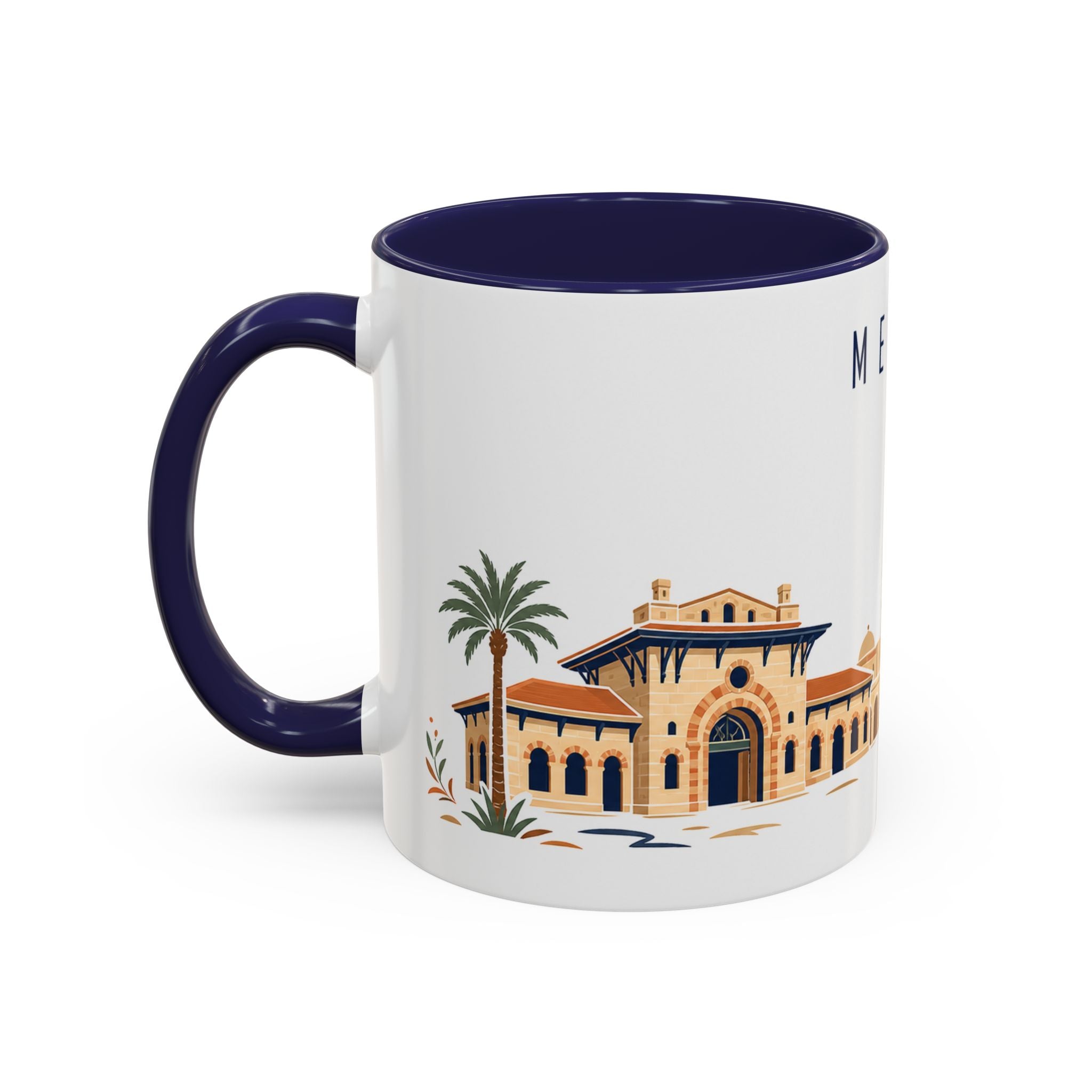 Medina Coffee Mug | Saudi Arabia Travel Souvenir | Porcelain Decal City Gift | 11oz 15oz Accent Mug