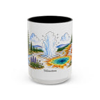 Yellowstone National Park Mug | US Travel Souvenir Accent Coffee Mug | 11oz 15oz Ceramic Cup